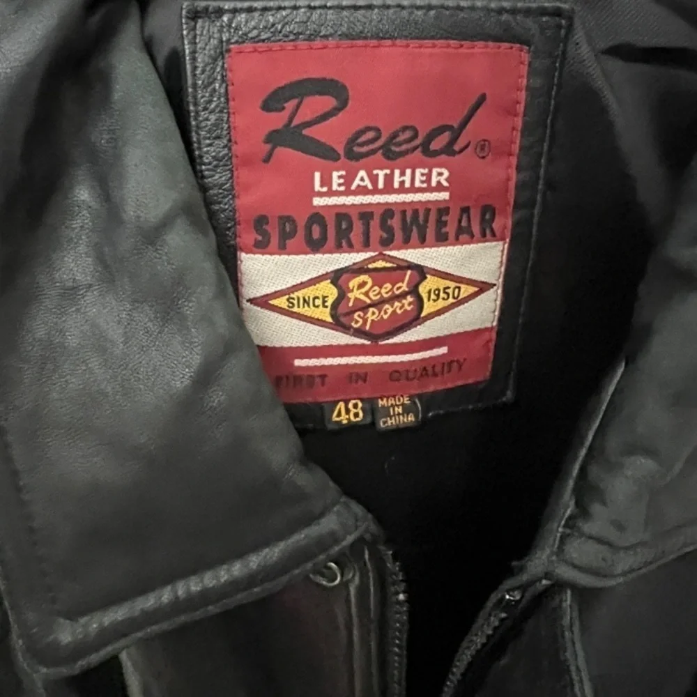 Vintage Reed Leather Sportswear‎ Black Jacket